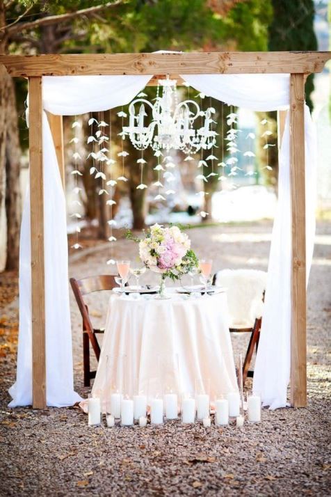 O que é sweetheart table ou mesa exclusiva dos noivos