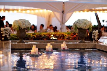 Como decorar uma piscina para o seu casamento