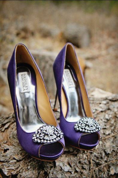casamento roxo sapato